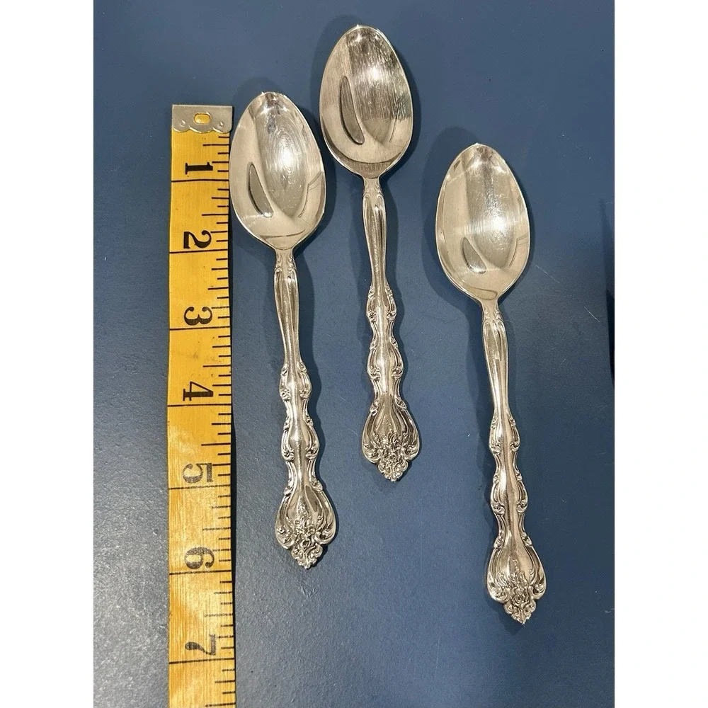 International Silverplate Interlude Pattern Vtg‎ 1971 Spoons & Salad Forks 6 pcs